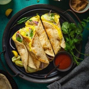 Kolkata egg rolls featured image.