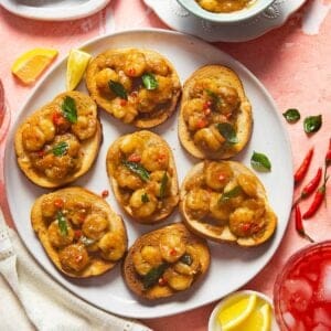 Indian shrimp toast featured image.