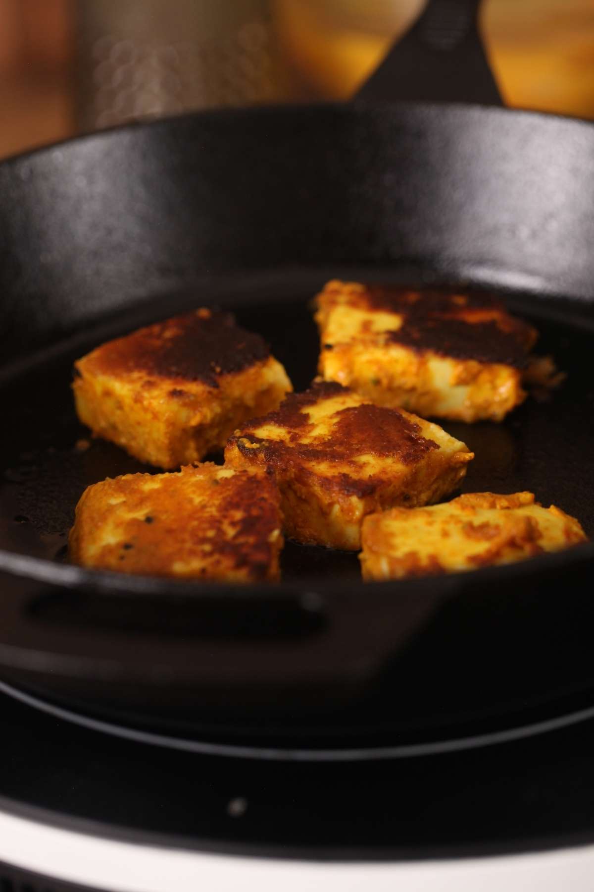 Charred Tikka on tawa.