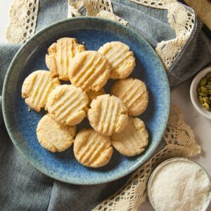 Coconut Cardamom Shortbread Featured Image.