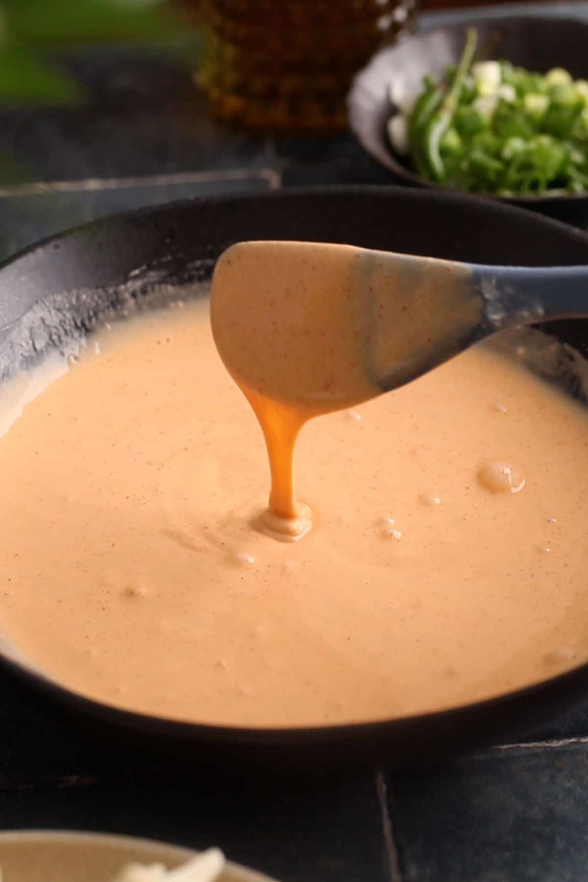 Batter for dipping gobi is ready.