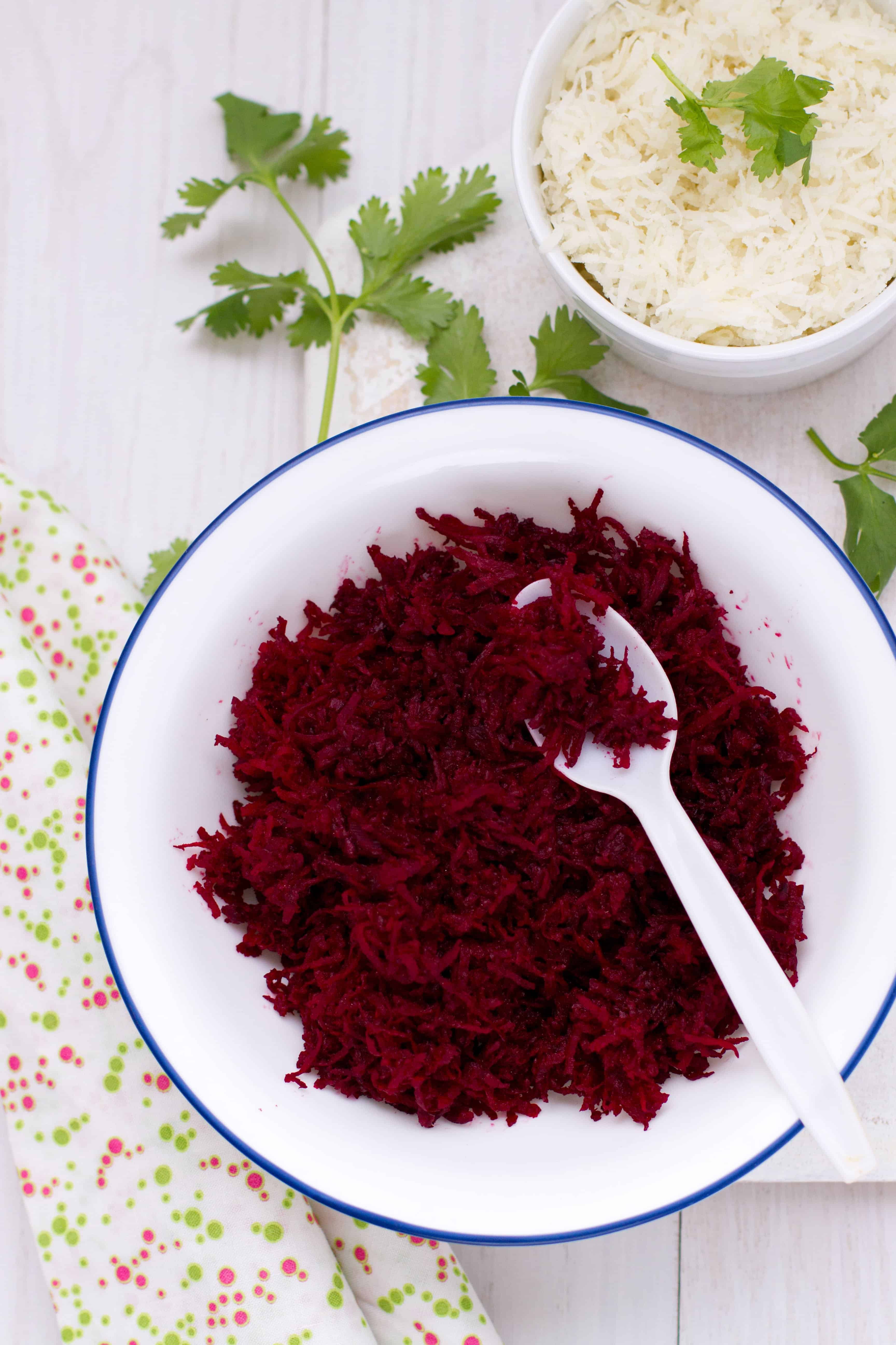 Grated Beets & Potatoes