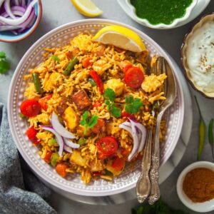 Paneer Tawa Pulao featured image.