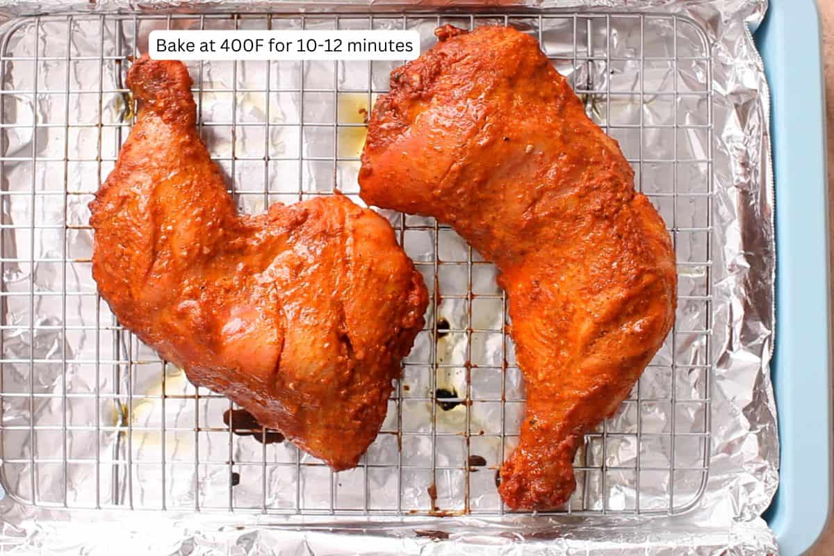 Chicken after baking.