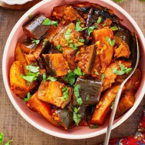 Punjabi aloo baingan Featured Image.