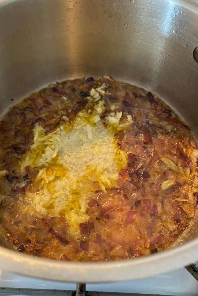 Add ginger and garlic.