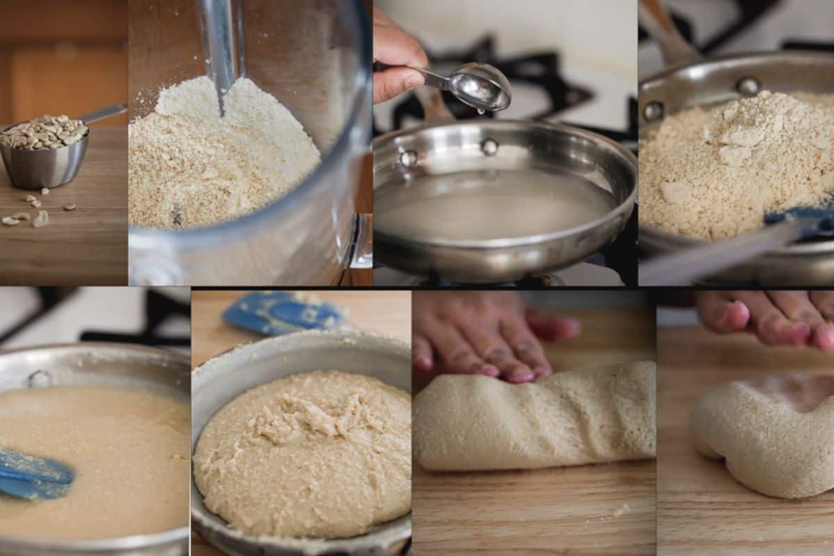 tep Photos of of Making Kaju Katli.