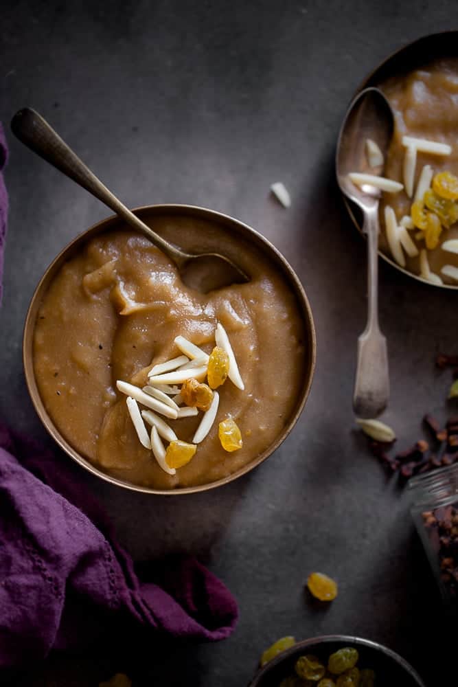 Sinfully Spicy: Atta Halwa (Whole Wheat & Jaggery Pudding)