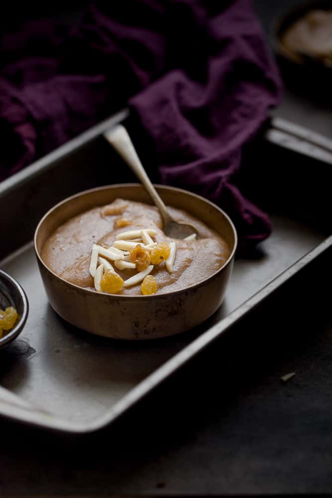 Sinfully Spicy: Atta Halwa (Whole Wheat & Jaggery Pudding)
