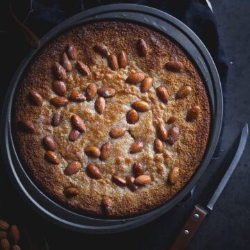 Semolina Cake Featured Image.