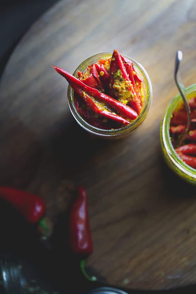 Sinfully Spicy - Laal Mirch Ka Achaar, Pickled Red Chili Peppers #indian