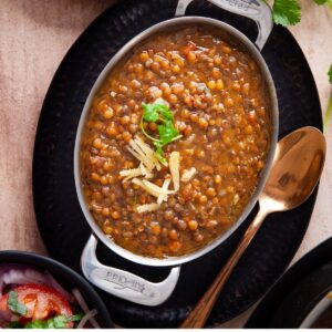 Whole Masoor Dal Curry Featured Image.