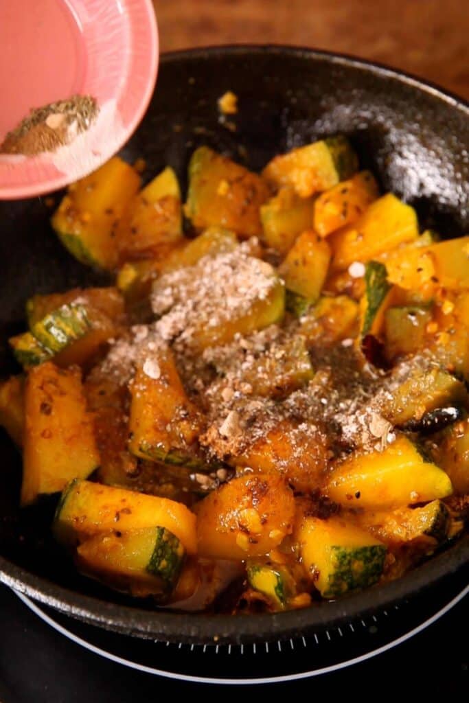 Along with finishing spices.