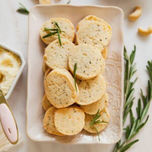 Parmesan Rosemary Shortbread Featured Image.