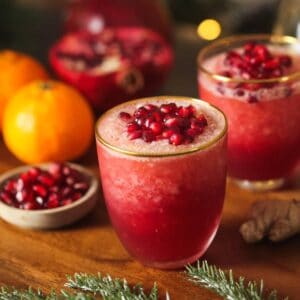 Spiked Pomegranate Ginger Slushie Featured Image.