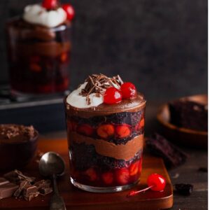 Black Forest Cake Trifle Featured Image.
