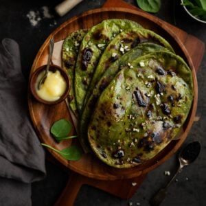 Spinach Tandoori Roti Featured Image.