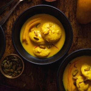 Mango Rasmalai featured image.