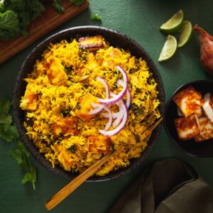 Kale & Paneer Pulao featured image.