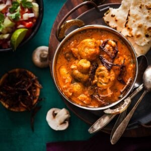 Bhuna Mushroom Masala Featured Image.