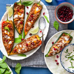 Keema Stuffed Peppers featured image.