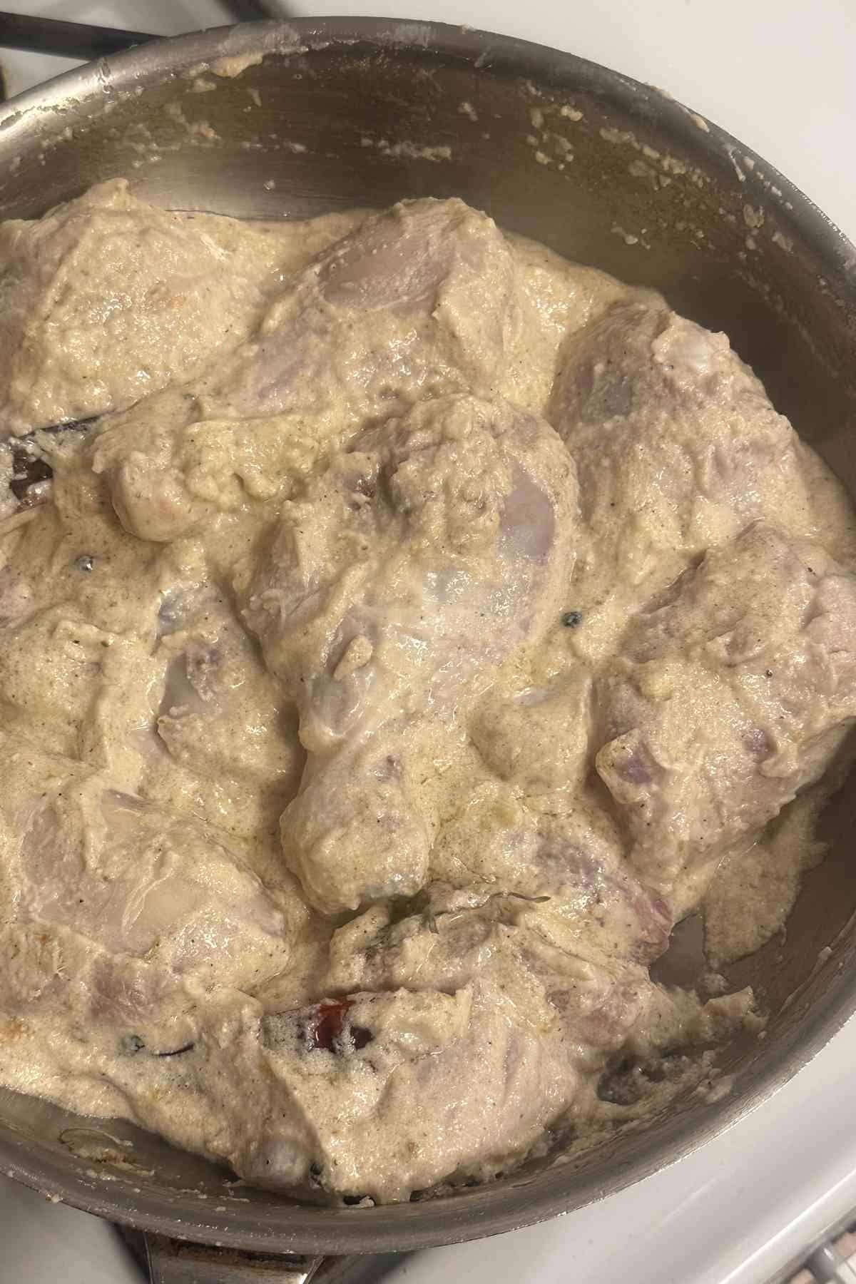 Mix to coat the chicken.