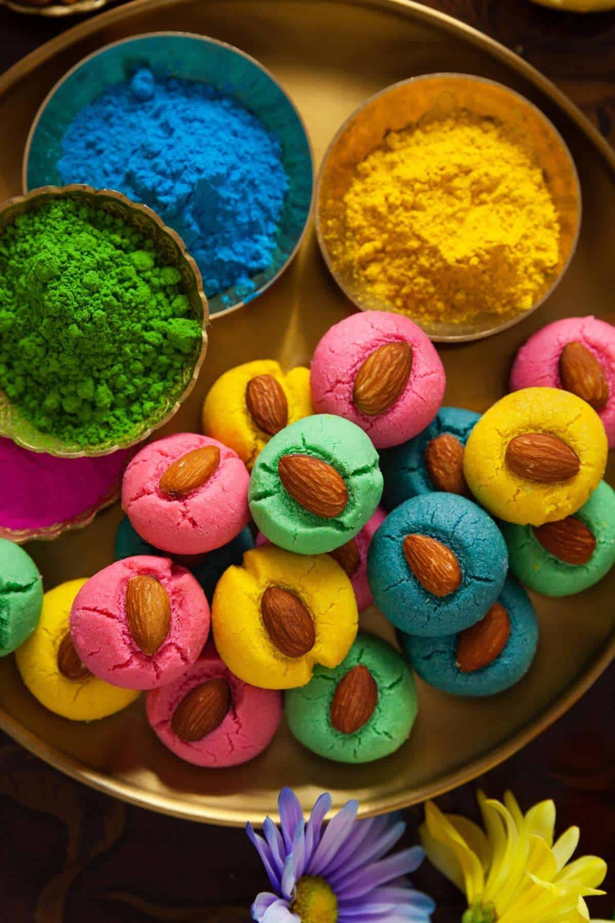 Closeup of Badam Nankhatai