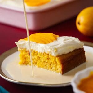 Mango Tres Leches Cake Featured Image.