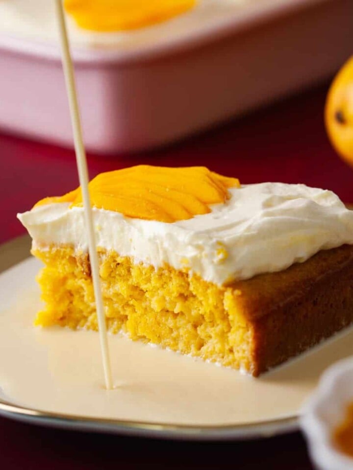 Mango Tres Leches Cake Featured Image.