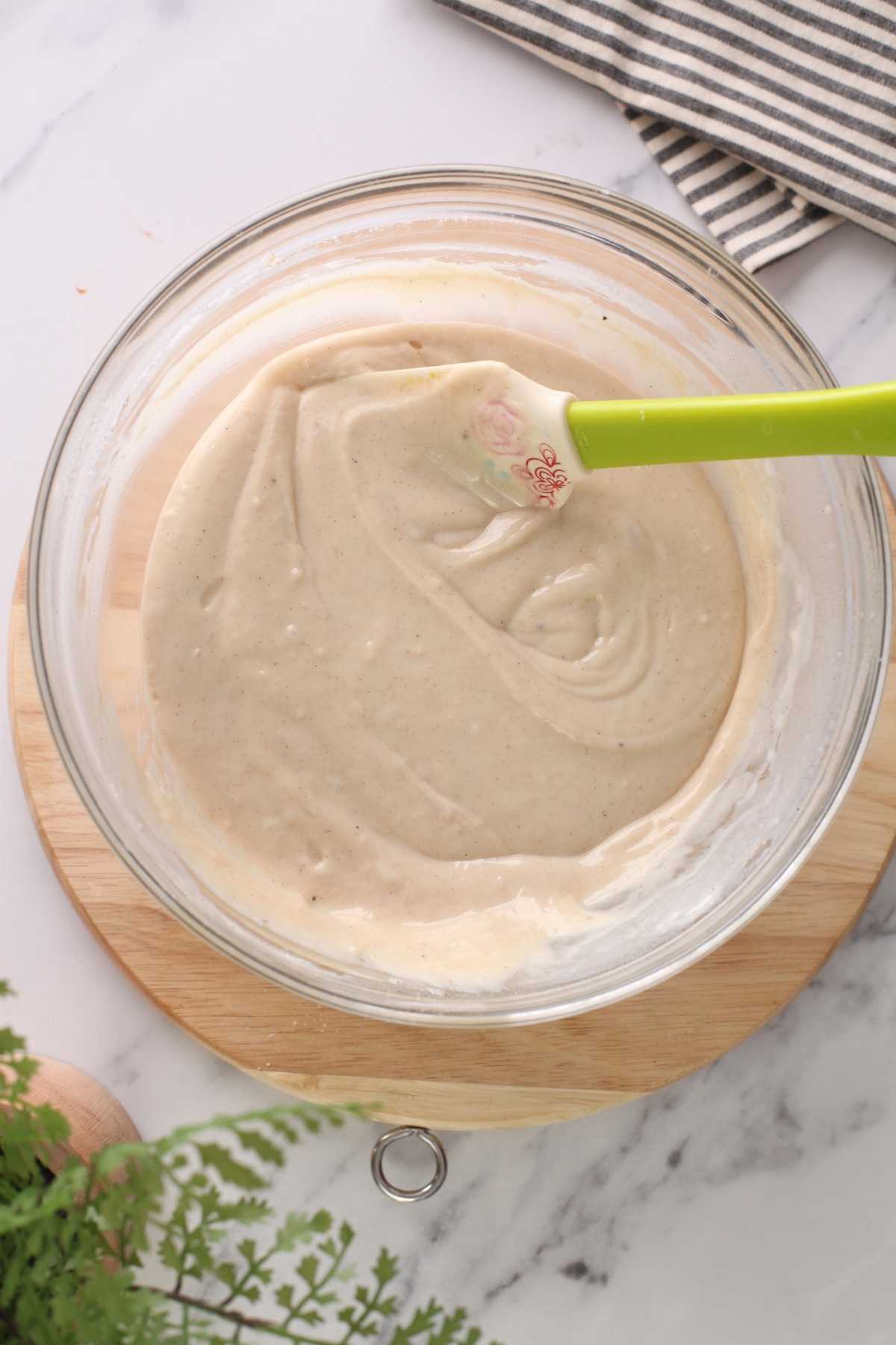 Masala Chai tres leches cake batter. 