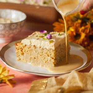 Masala Chai Tres Leche Cake Featured Image.