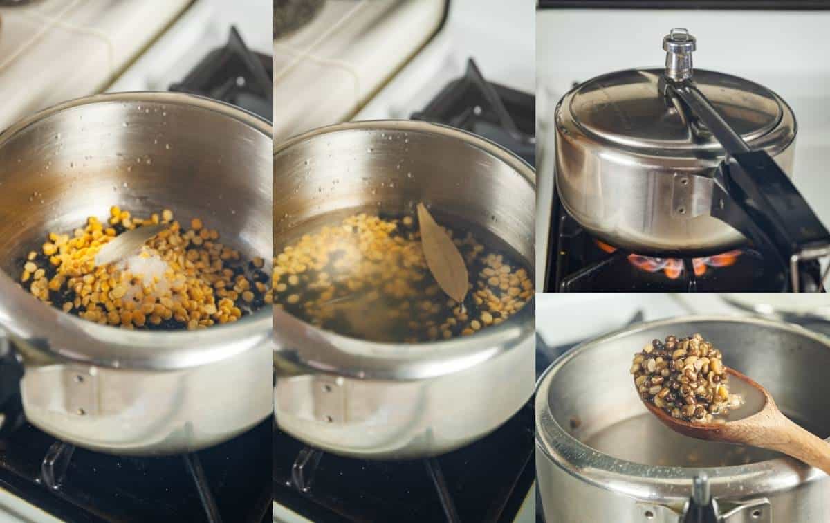 Step By Step of Boiling Lentils for making Langar dal