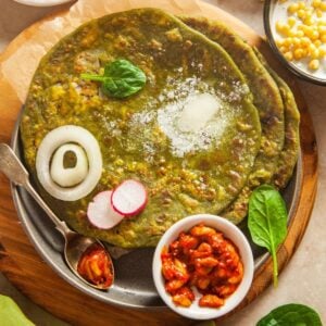 Stuffed Palak Paneer Paratha Featured Image