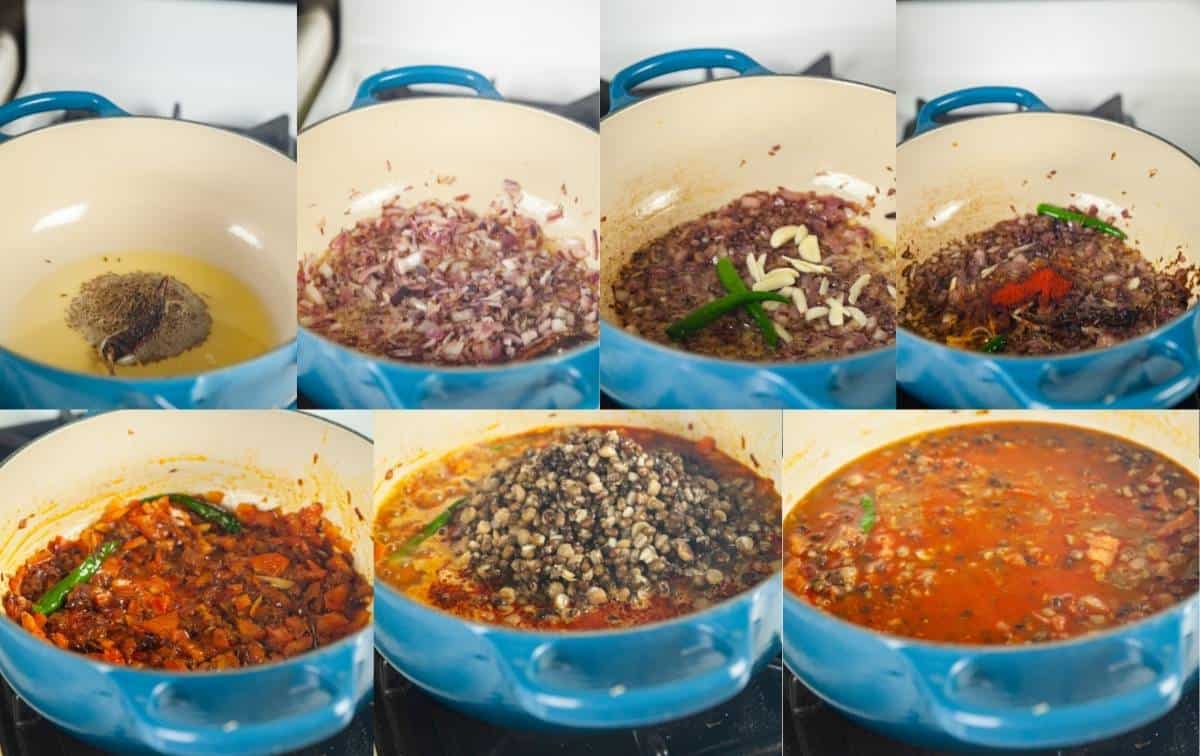 Step By Step of Tempering Lentils for making Langar Wali Dal