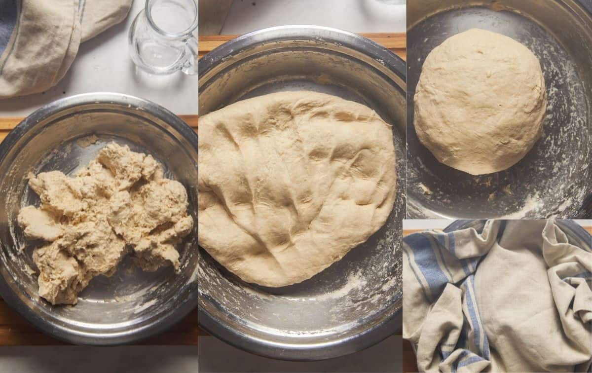 Kneading Plain Paratha Dough