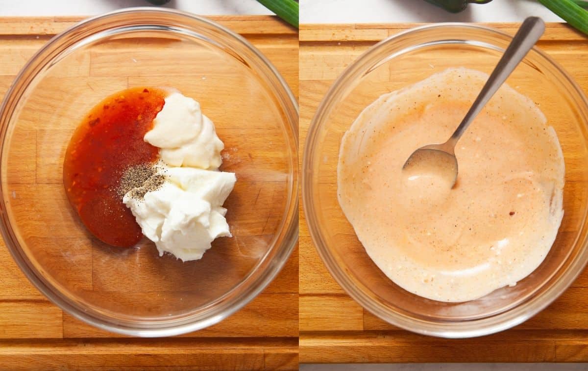 Making bang bang sauce