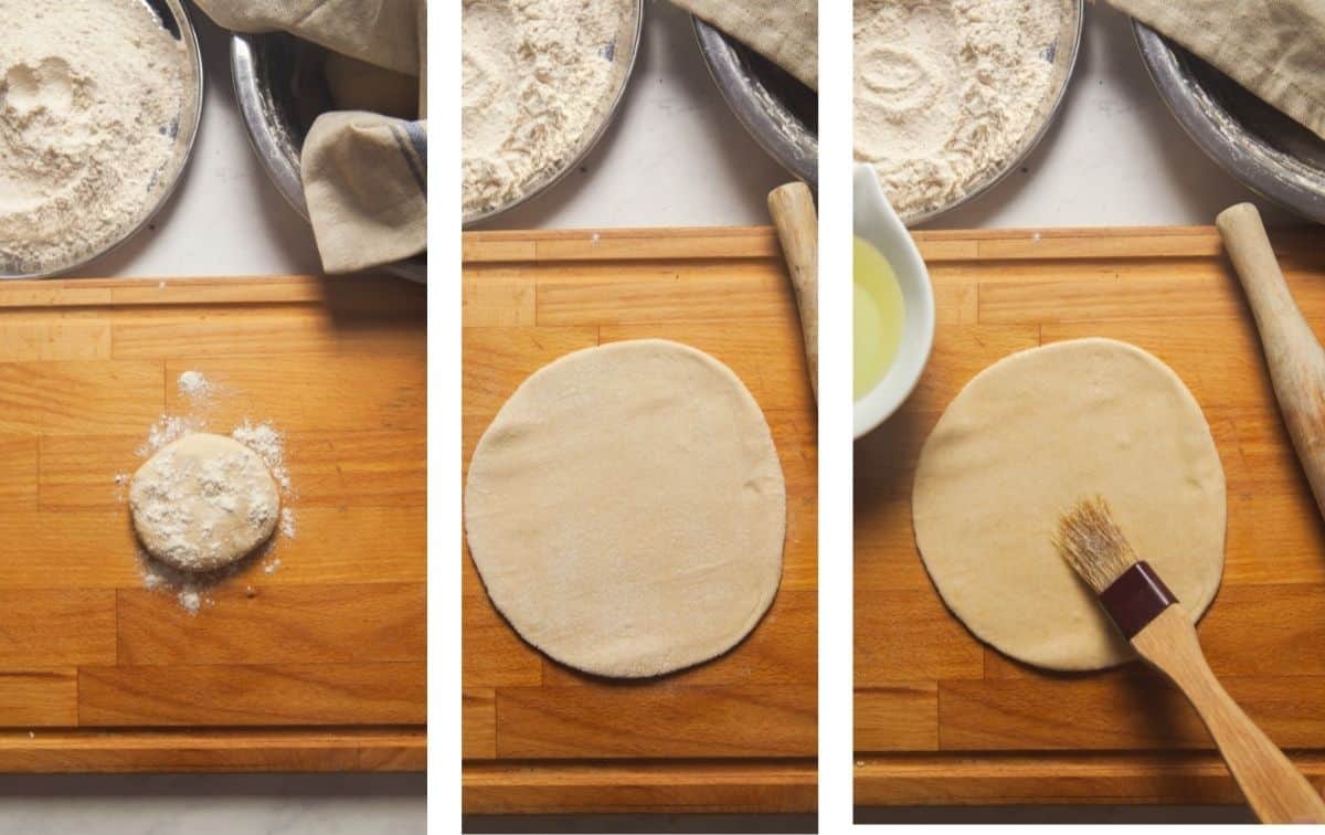 Rolling Triangle Paratha