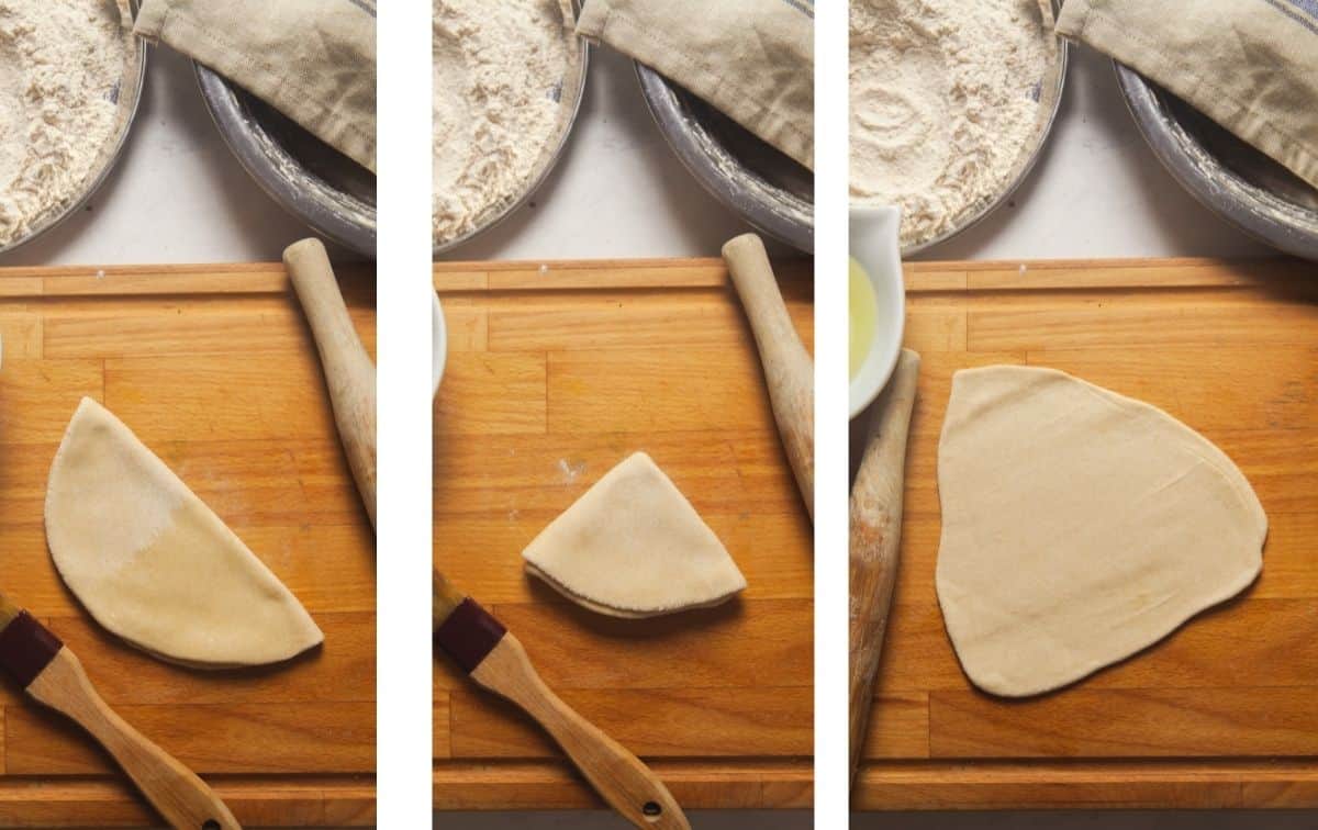 Rolled Triangle Paratha