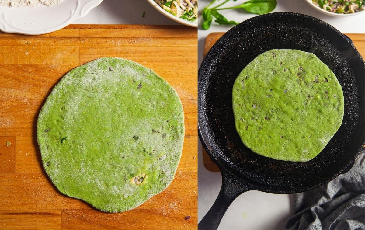 Stuffed Paratha Rolled