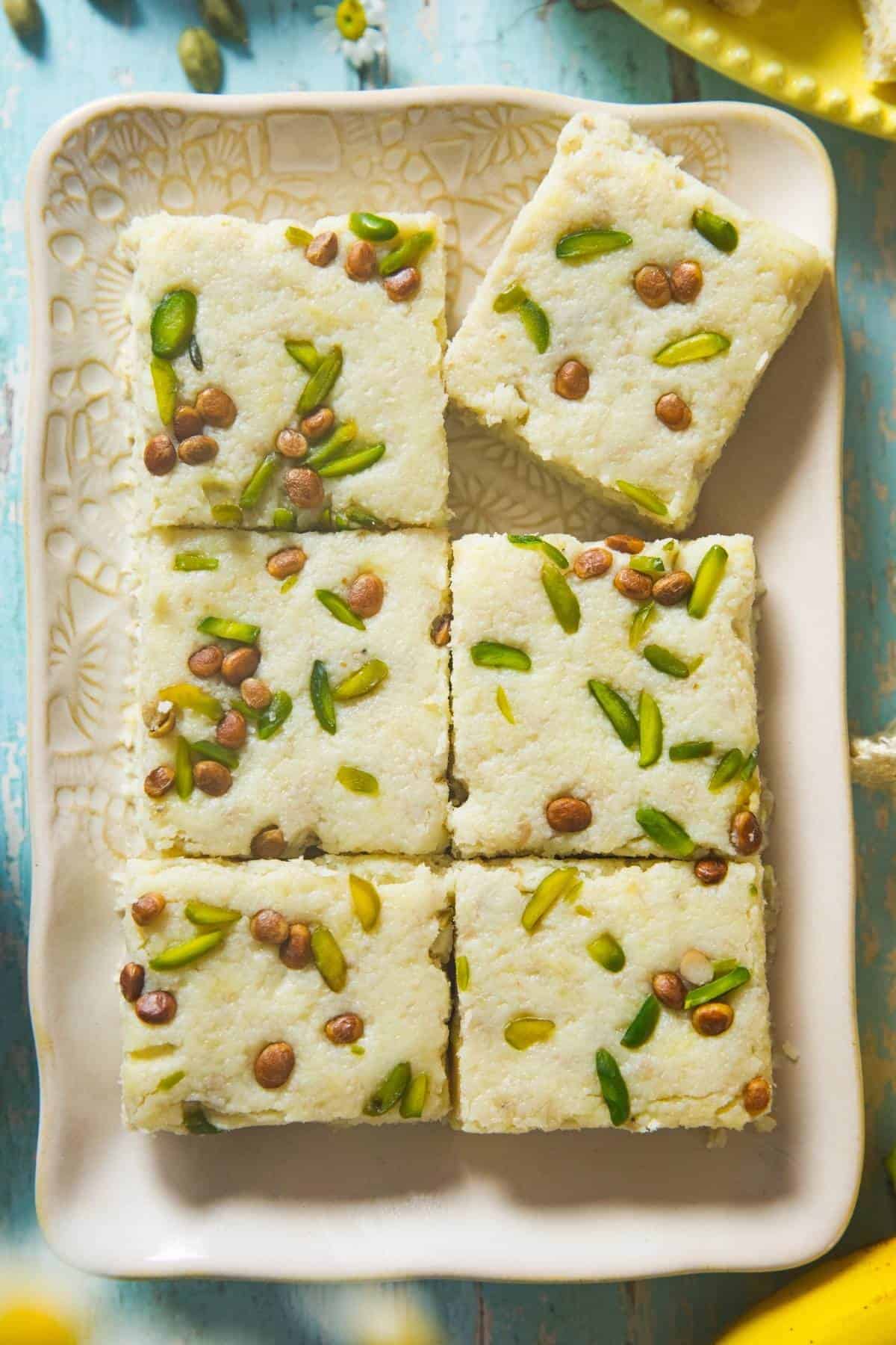 Banana Burfi close up shot