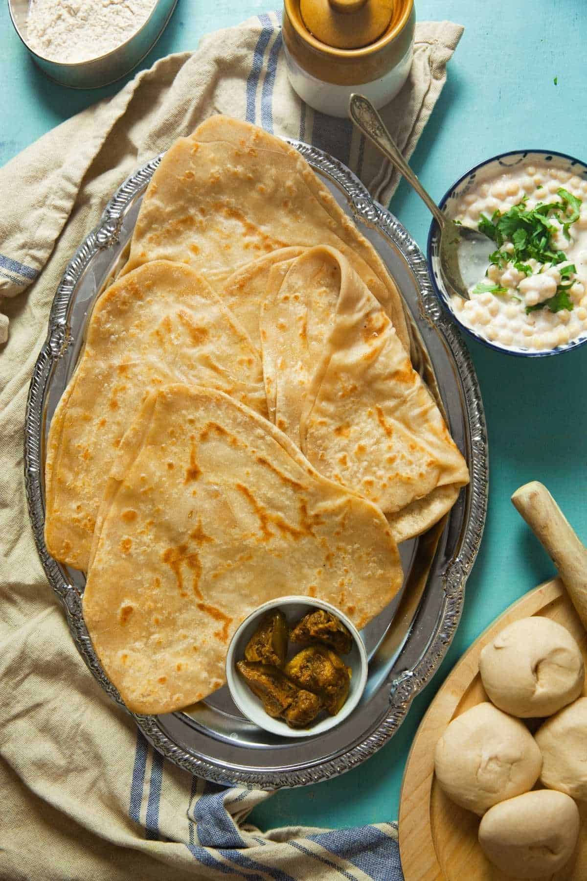 Bunch of Triangle Plain Parathas