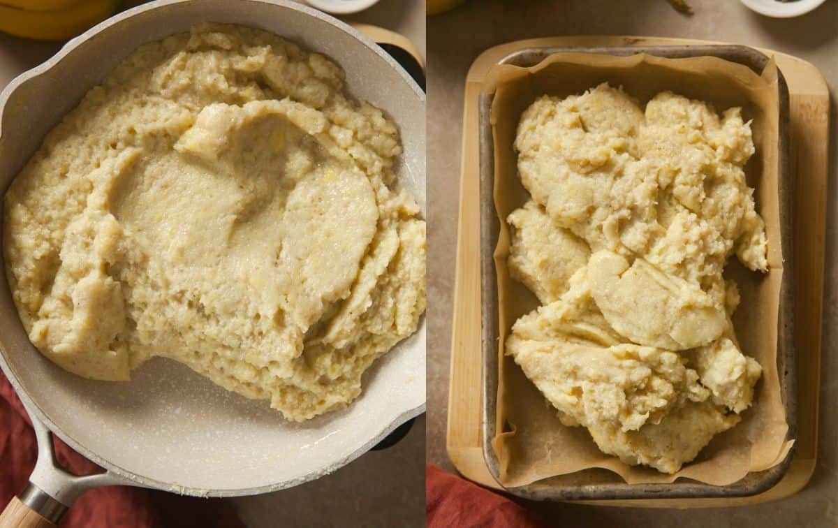 Banana Burfi is ready to set