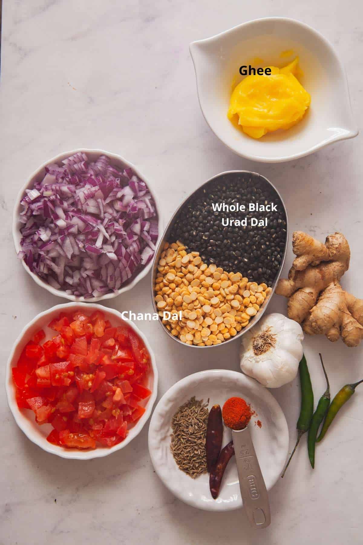 Ingredients Needed to Make Langar Wali Dal