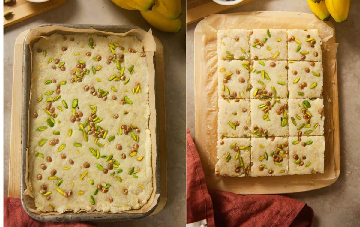 Sliced Banana Burfi