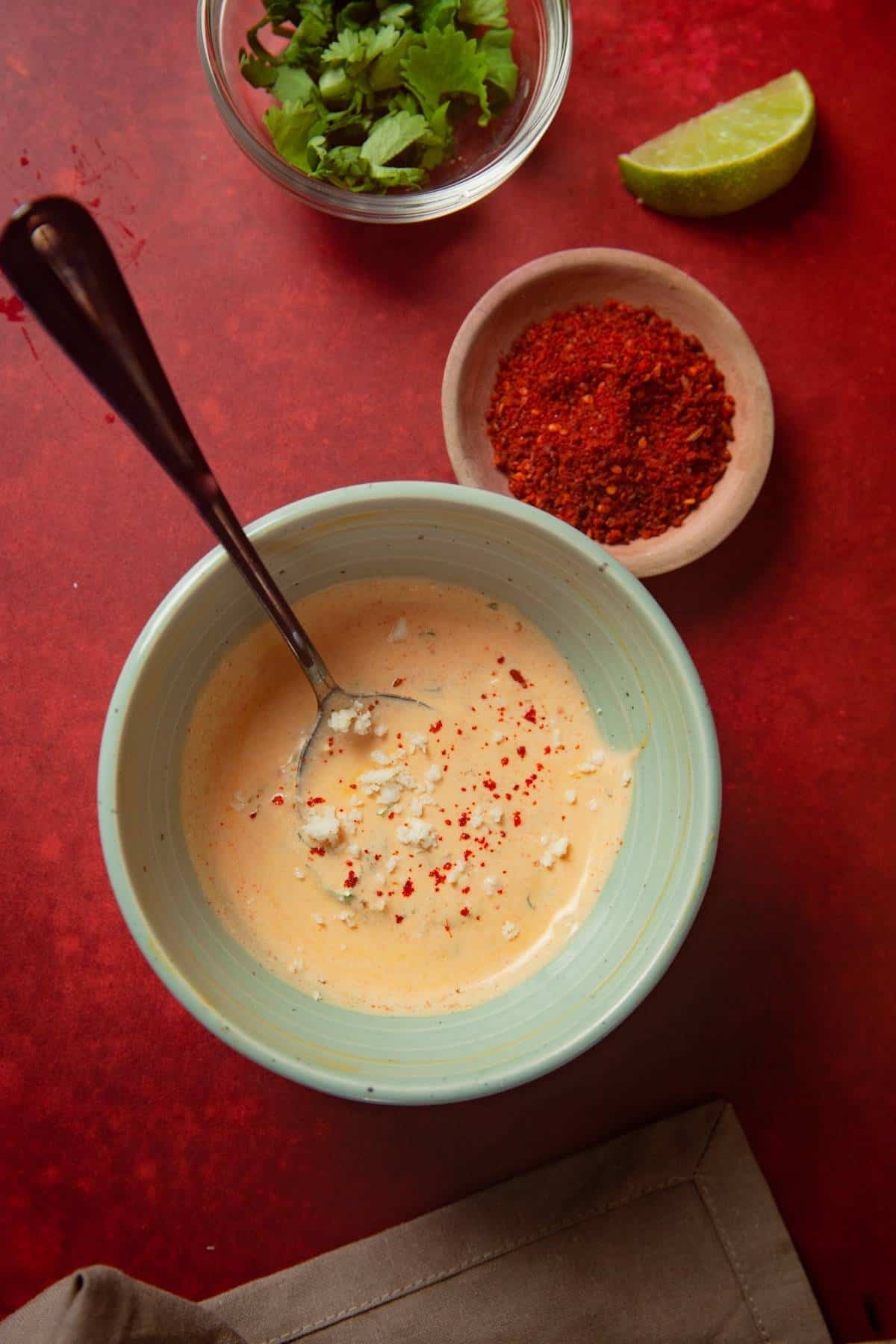 No Mayonnaise Cheese Sauce for Elote