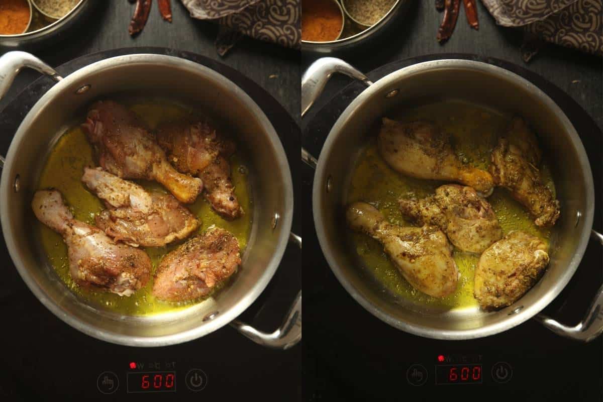 Mustard Oil Seared Chicken 