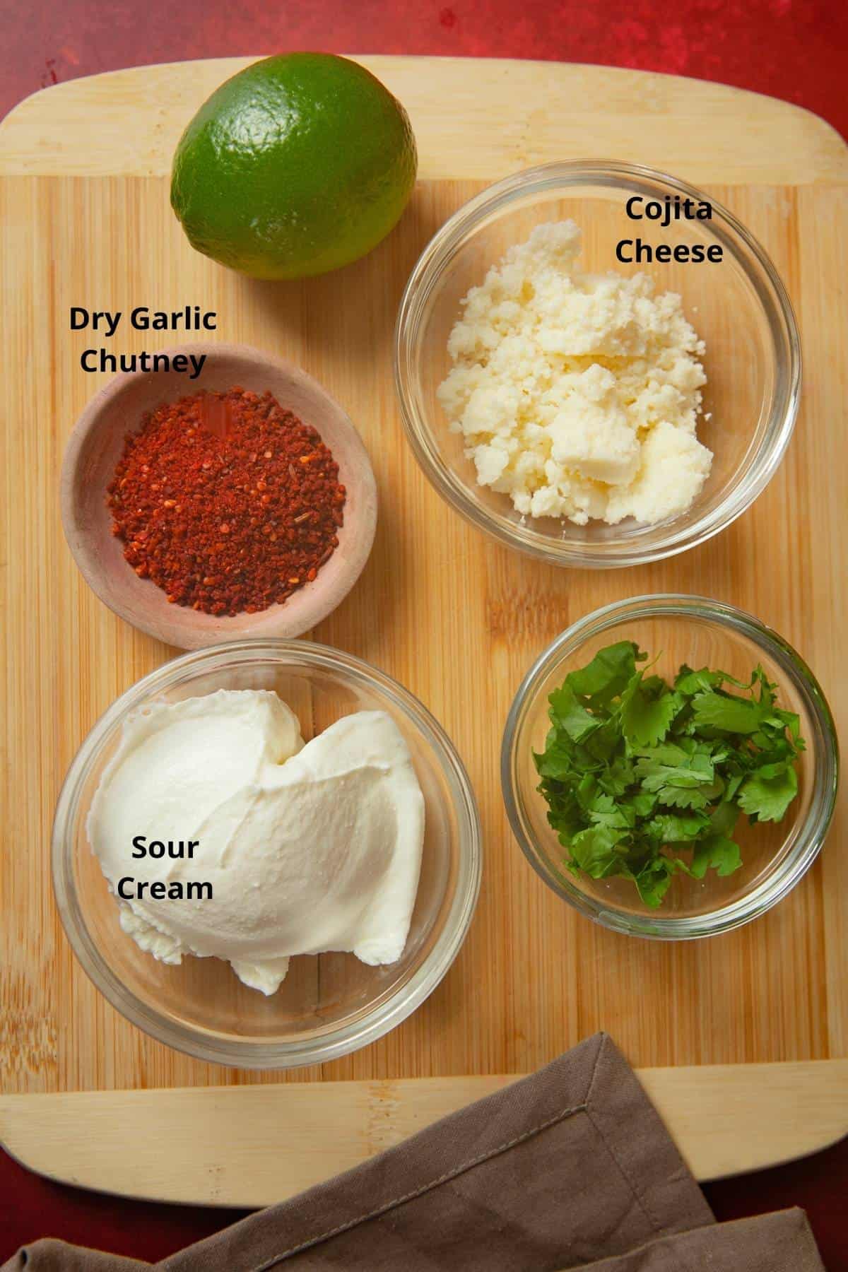 Ingredients needed to make cheese sauce for elites