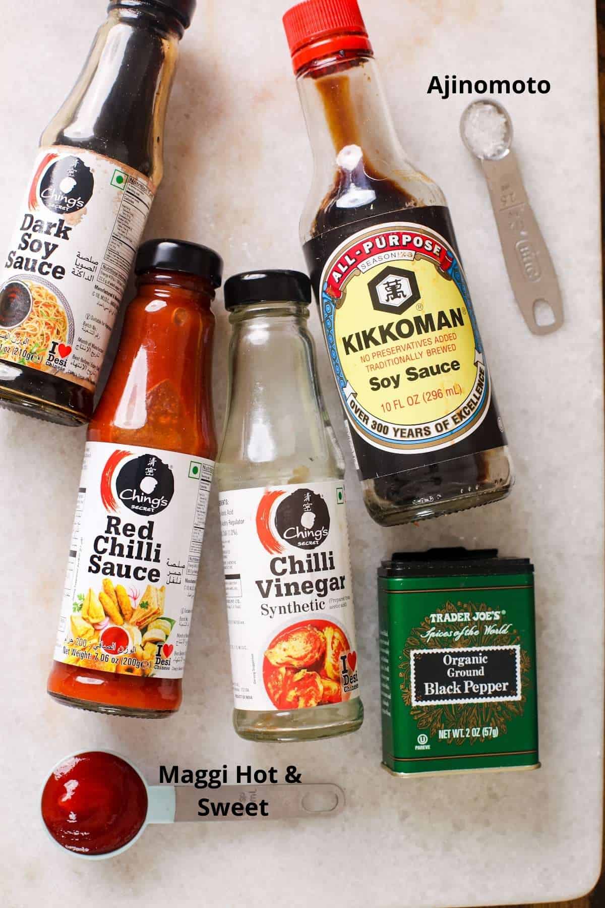Condiments for Indo Chinese Style Cooking