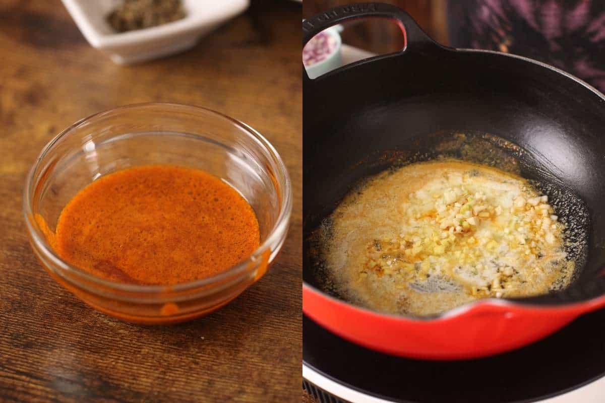 Cumin, Ginger & Garlic in butter