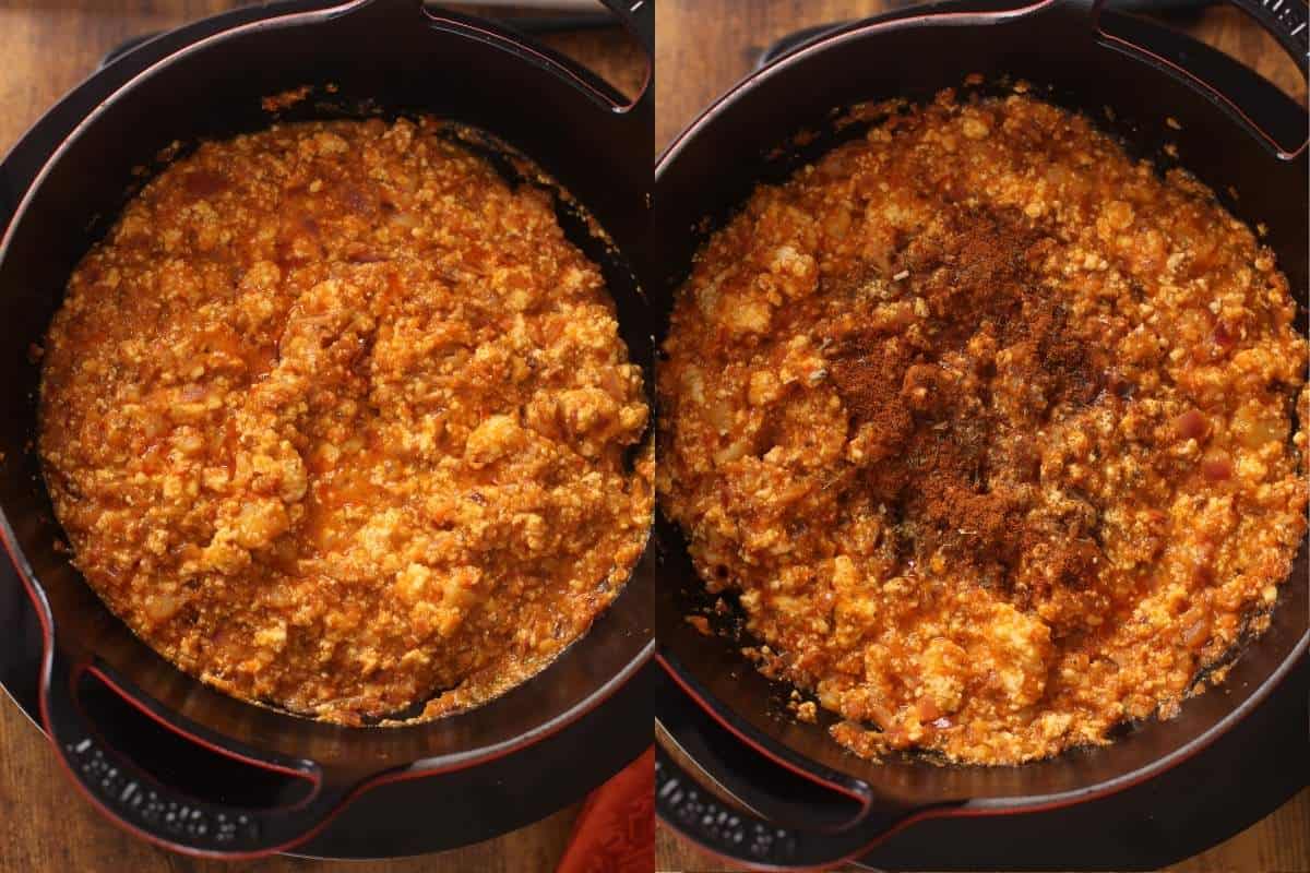 Finish with dried fenugreek and garam masala